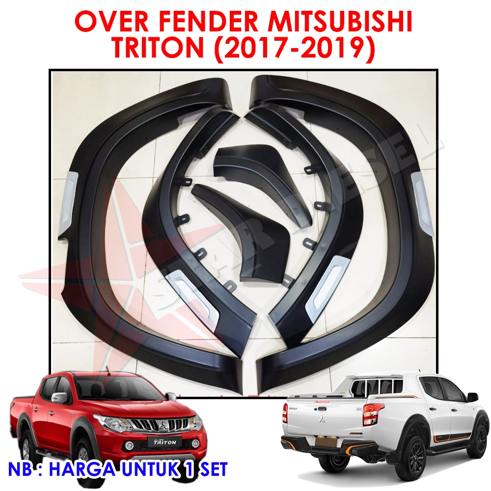 OVER FENDER MITSUBISHI TRITON (2017-2019) SAYAP FENDER TRITON