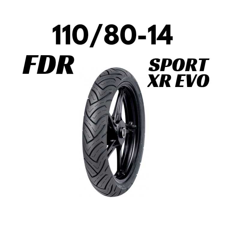 Ban Motor Ring 14 [ 110/80 ] SPORT XR EVO Ban FDR 110/80-14 Tubeless