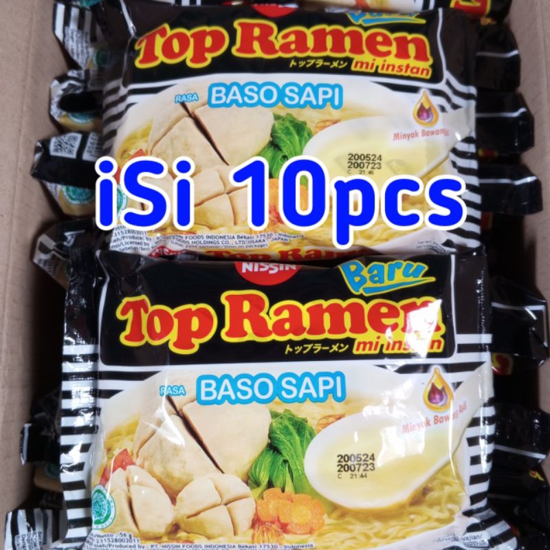 

Top Ramen Rasa Baso Sapi isi 10 pcs @56gr