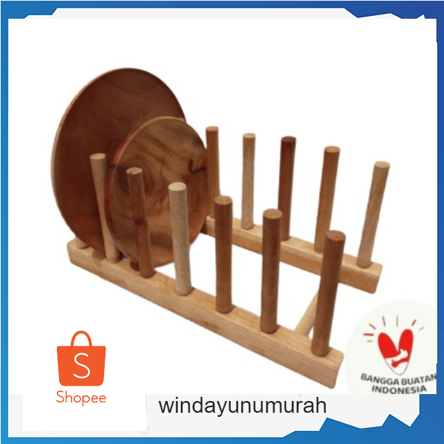 Rak Piring Kayu / Tempat Piring Kayu