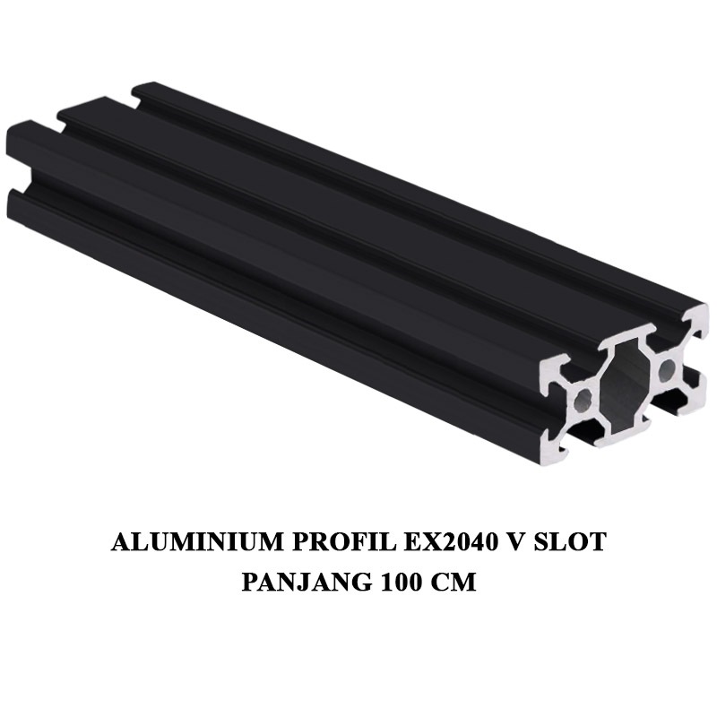 EELIC ALM-EX2040 VSLOT Aluminium profile exstrusion Vslot 2040 CNC 3D PRINTER panjang 100 cm