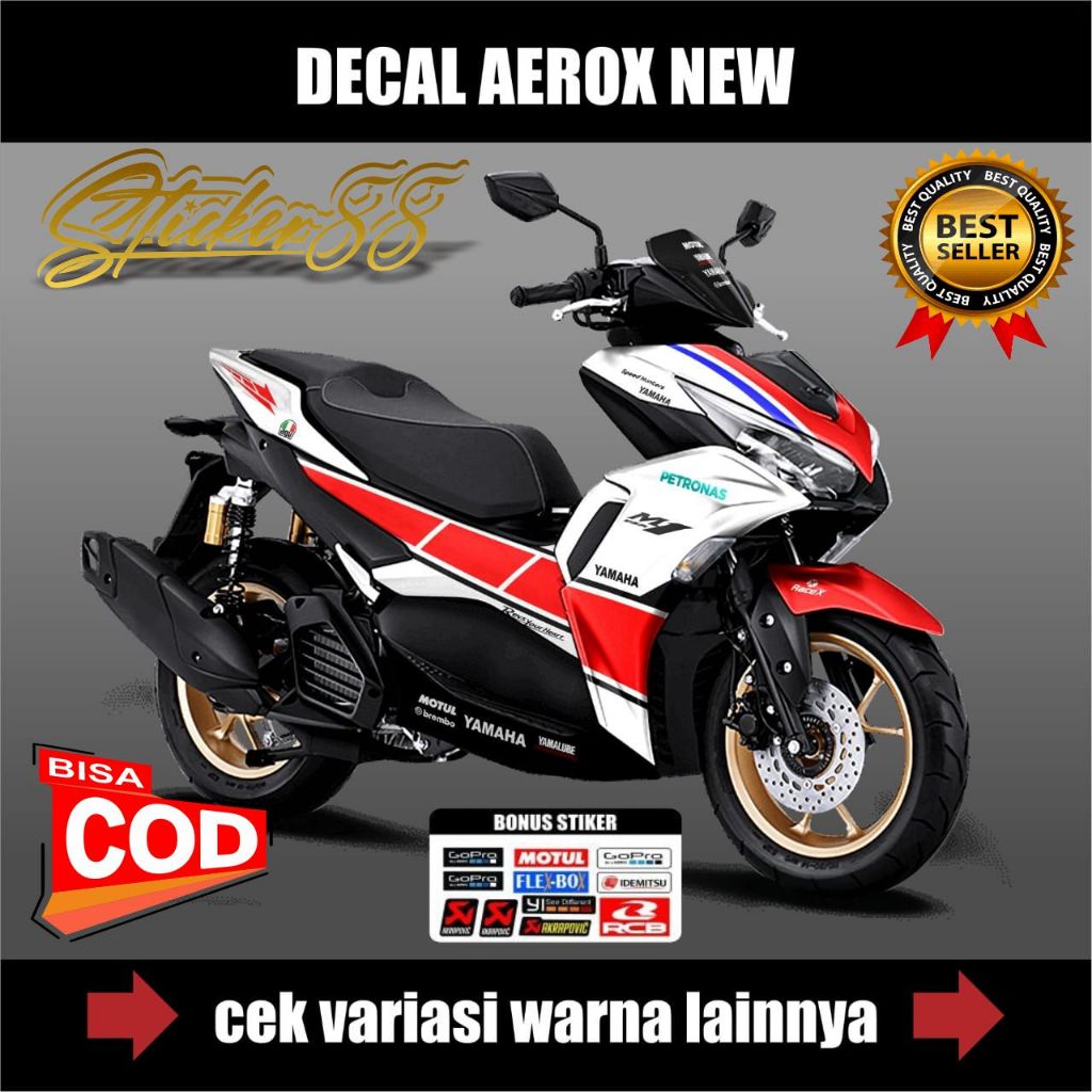 STICKER DECAL FULL BODY AEROX NEW GRAFIS PETRONAS  STIKER DECAL FULL BODY AEROX NEW GRAFIS PETRONAS 