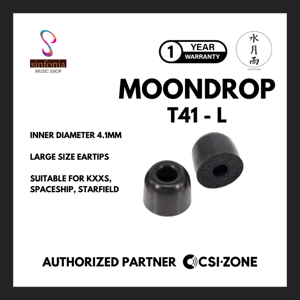 Moondrop MIS-TIP Sponge Eartips T41 - L