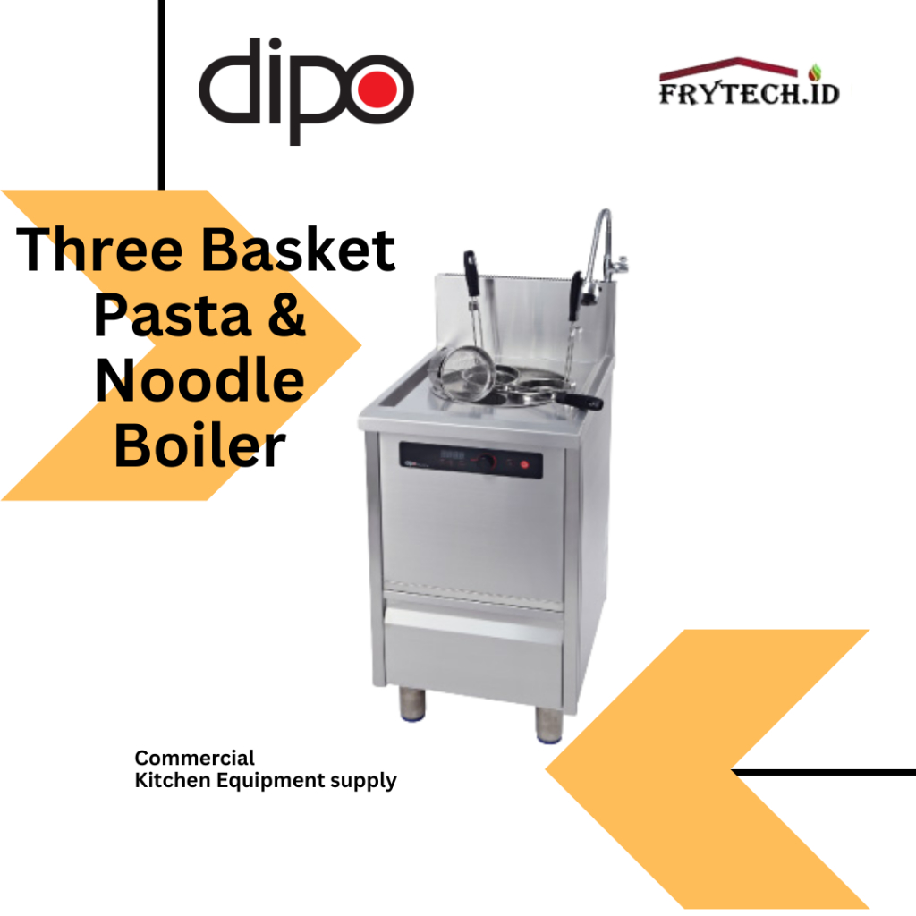 Dipo induction three basket pasta & noodle boiler