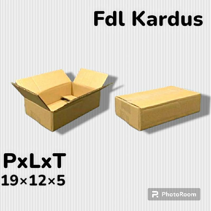 

Termurah kardus packing polos ukuran 19×12×5
