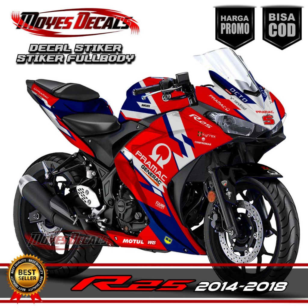 Decal Stiker R25 Fullbody - Decal Striping Stiker R25 Fullbody - stiker motor r25 fullbody