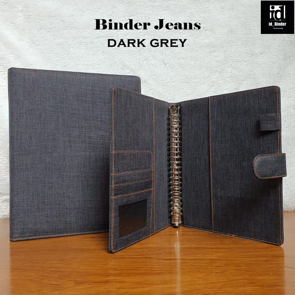 

Kekinian.. BINDER BAHAN JEANS/DENIM 9 WARNA PILIHAN A5 DAN B5 VHQ
