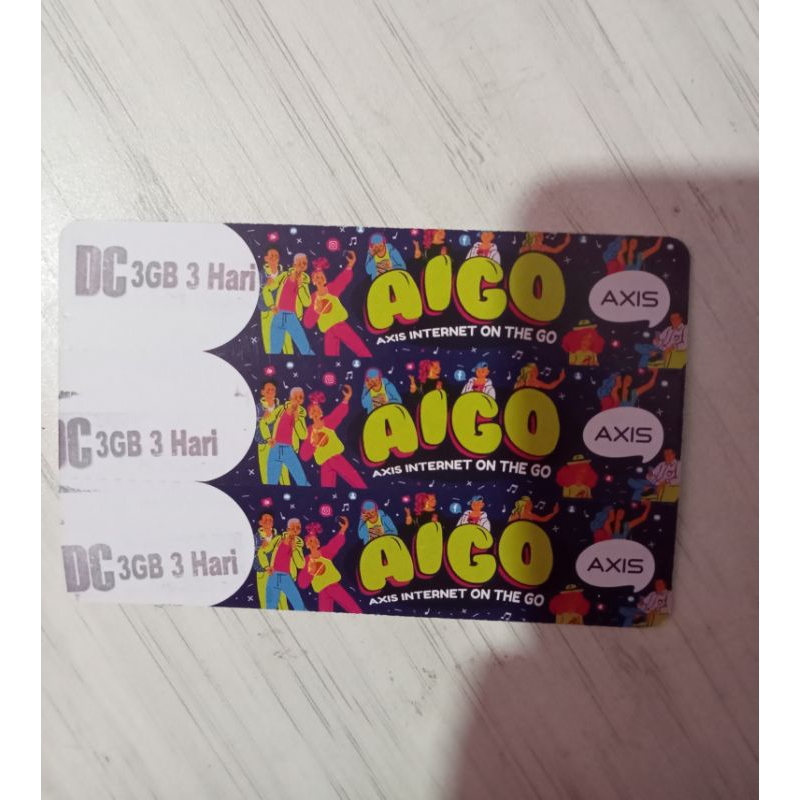 vocer Axis 3 GB 3 hari