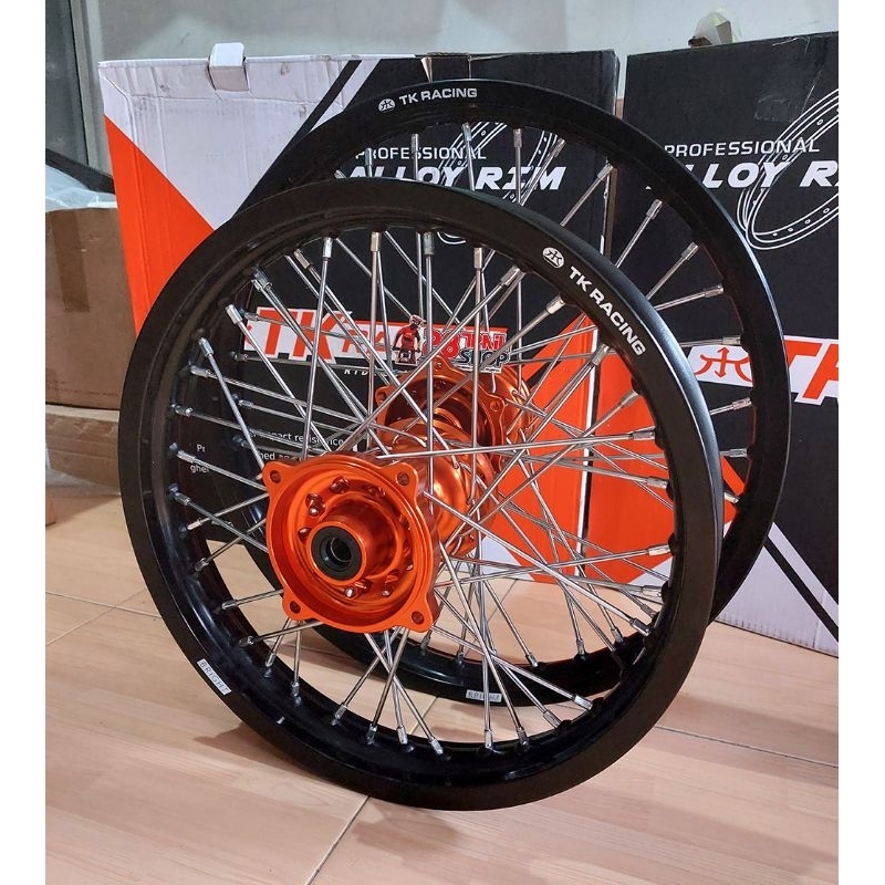 WHEEL SET KLX 18 / 21 TROMOL CNC VELG JARI JARI TK RACING