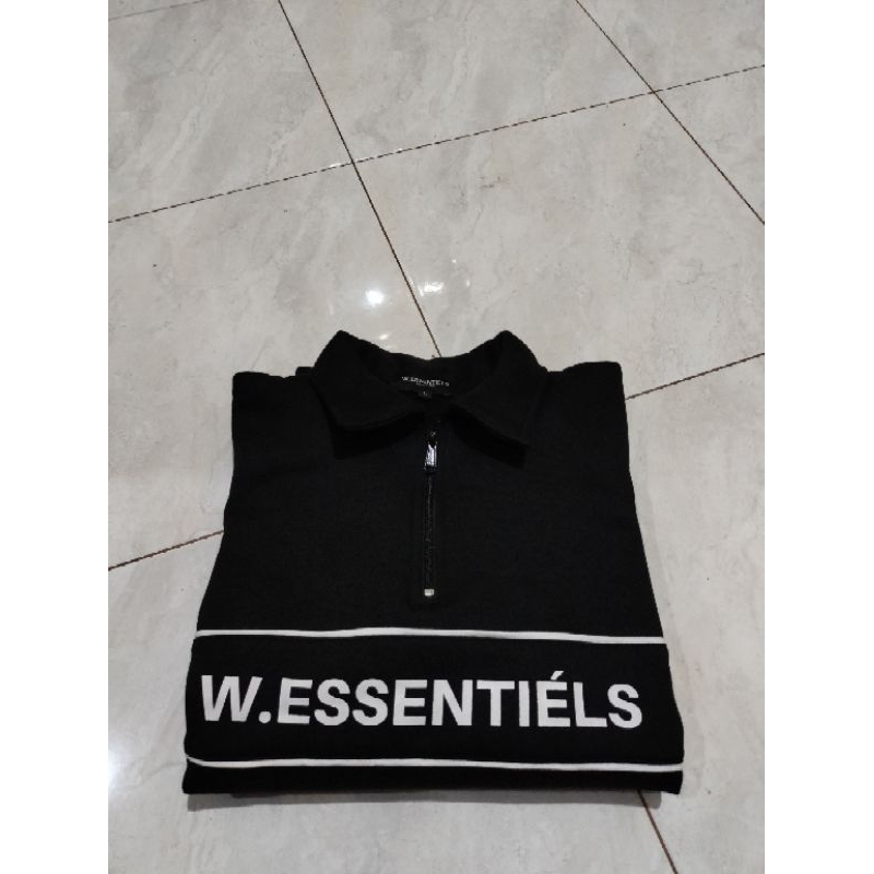 Crewneck halfzip W.E