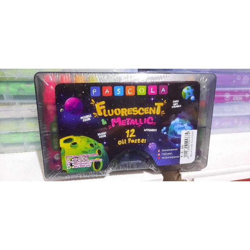 

Crayon Pascola Fluorescent 12 warna