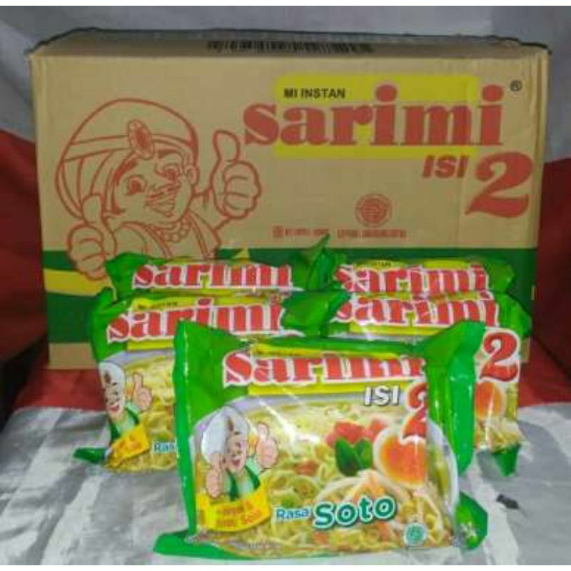 

Mie Sarimi Rasa Soto Isi 2 Mie Instan 113 gr 1 Dus isi 24