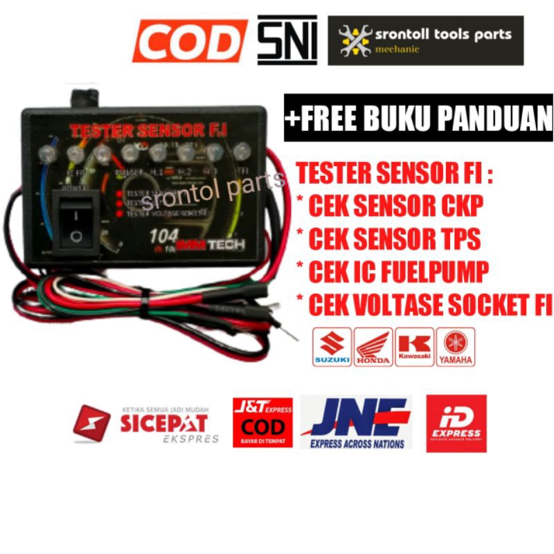 Original multitester tester sensor fi alat cek sensor ckp ic fuelpump tps injektor isc spull pulser 