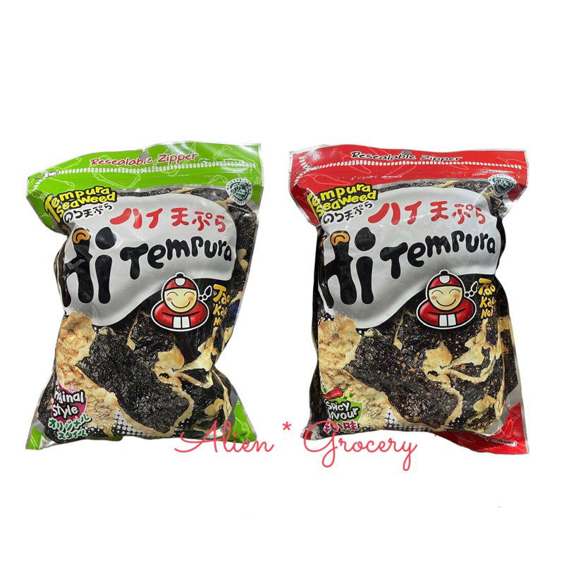 

TAO KAE NOI Hi Tempura Seaweed Original Spicy Flavor 25gr 40gr