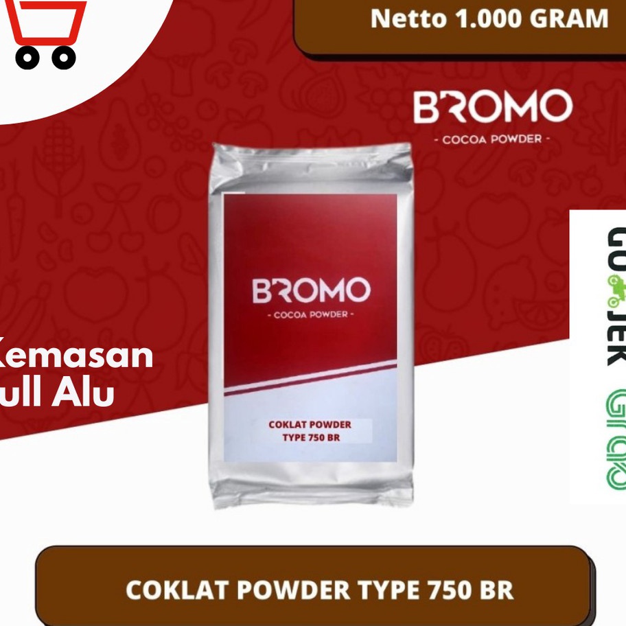 

Ready Stock BROMO Kakao Powder BR 750| Semi-Dark Coklat 100% ASLI Cocoa Best