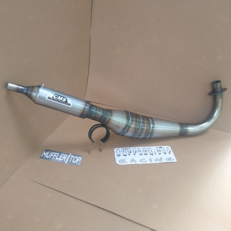 Knalpot Satria 2 Tak Kolong Telo Cms Bahan Plat