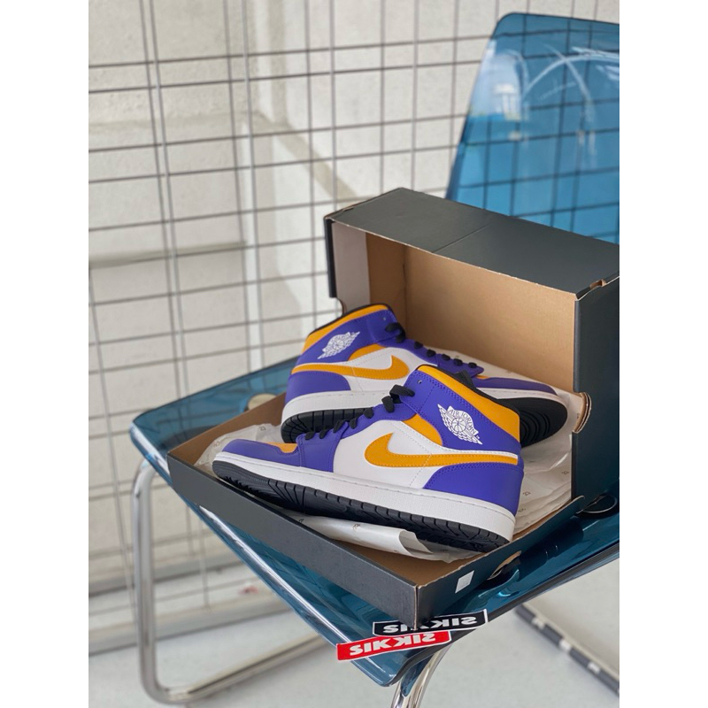 NIKE AIR JORDAN 1 MID LAKERS