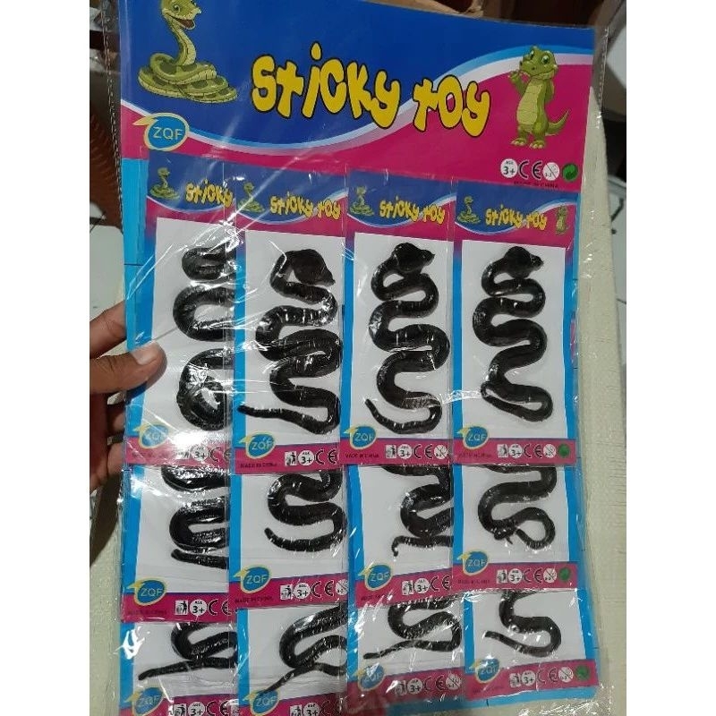 Sticky Hewan Ular Jumbo / Ular Mainan / Ular Karet / Buaya Jumbo Karet