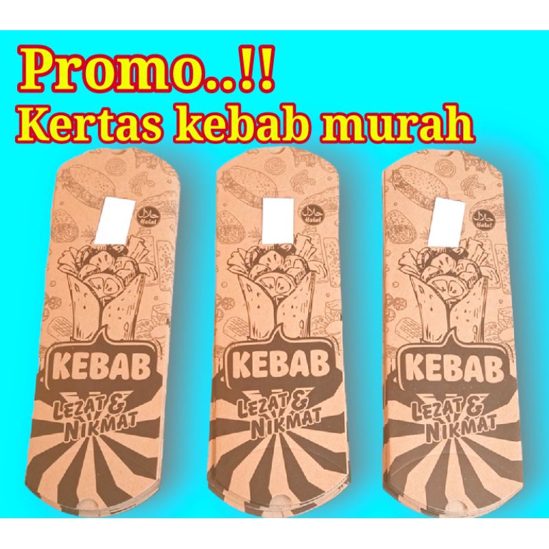 

Box kebab / Kemasan kebab / Pembungkus kebab / Kertas kebab