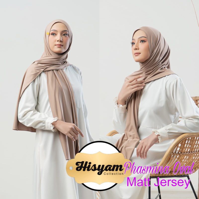 Khofifah hijab / Pashmina Instan Oval Jersey Premium / Krudung Pasmina belakang oval instan
