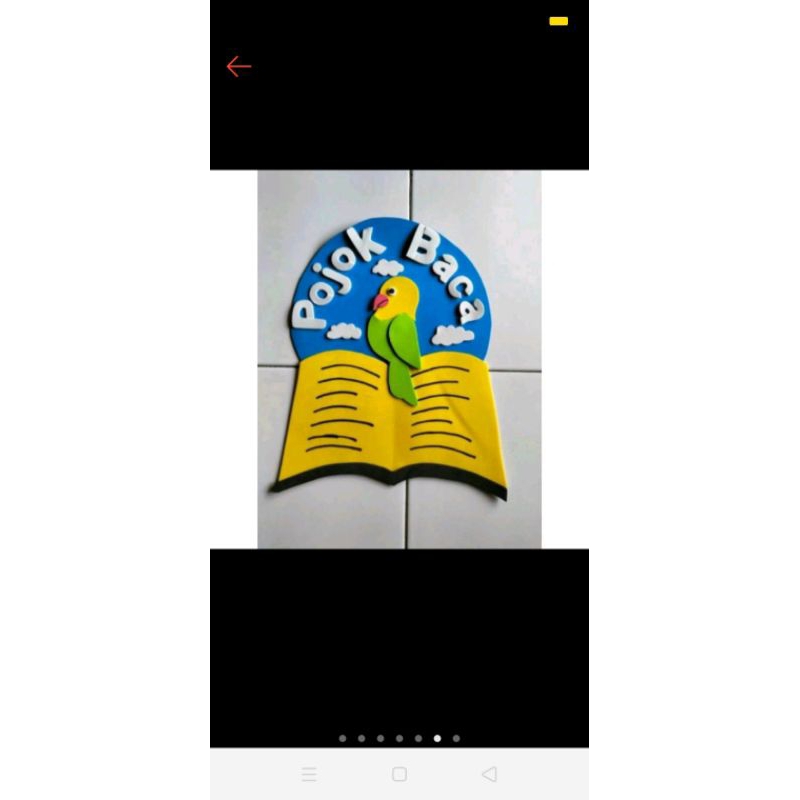 HIASAN dinding pojok baca