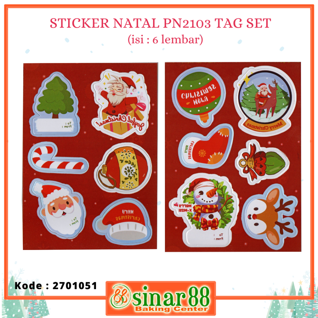 

STICKER NATAL PN2103 TAG SET