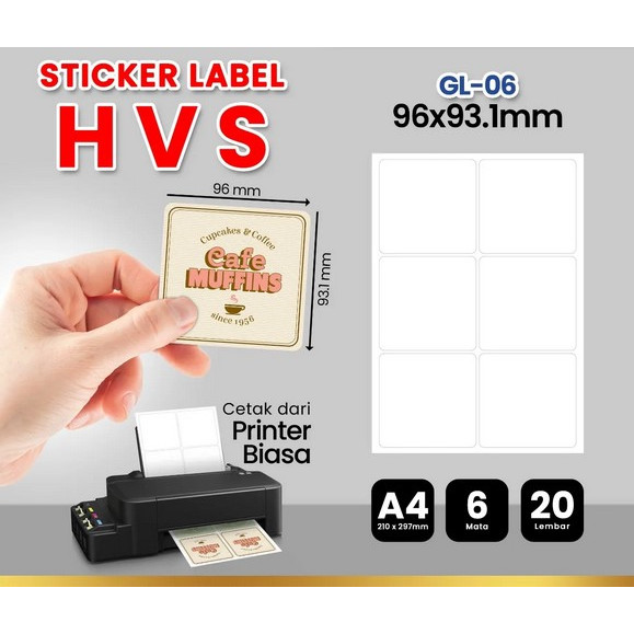 

Label Sticker Blueprint HVS (Bisa Diprint) Ukuran 96 x 93,1 mm