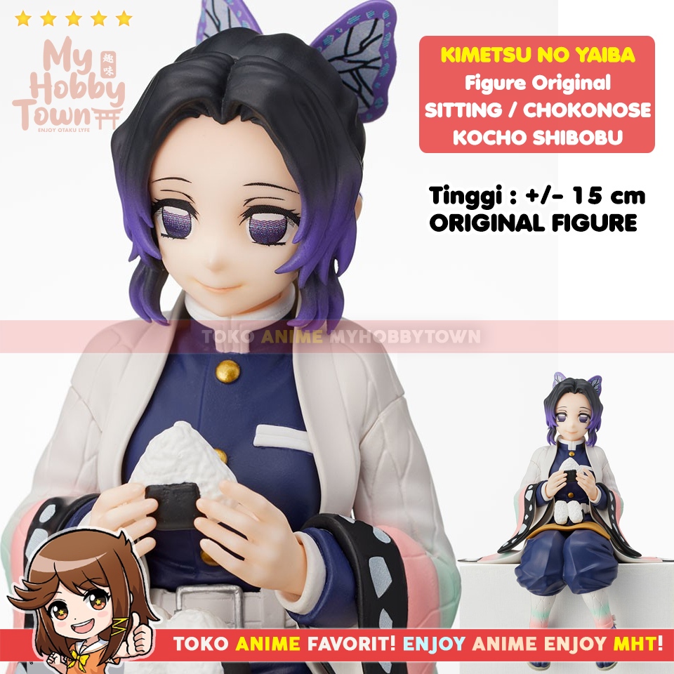 Figure Anime Original Kimetsu no Yaiba Demon Slayer Shinobu Kocho Chokonose Noodle Stopper SEGA