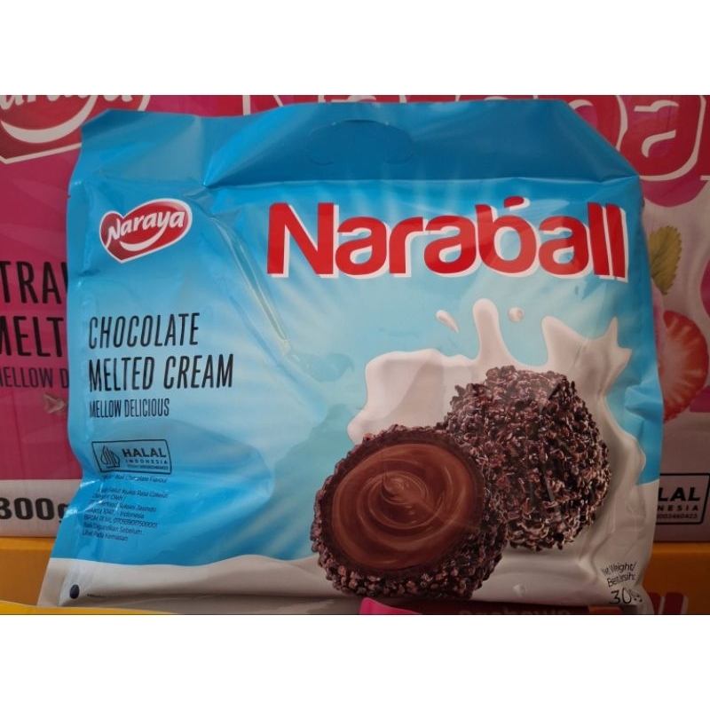 NARAYA NARABALL ORIGINAL STRAWBERRY CHOCOLATE MELTED CREAM 300GR