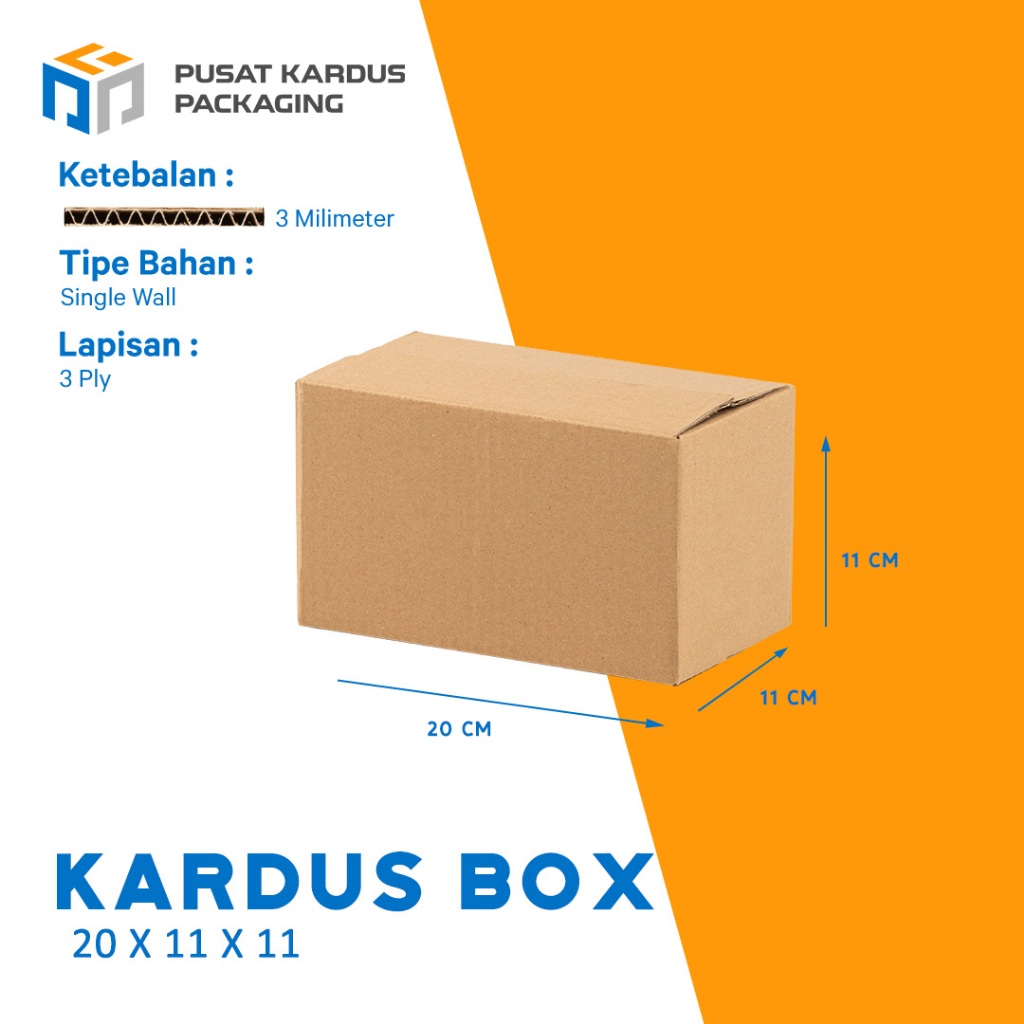 

Kardus Polos Pindahan, Single Wall 20x11x11
