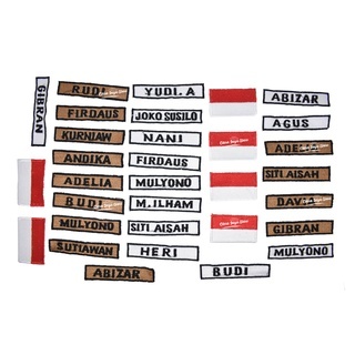 

Bet Nama // Name Tag // Nama Dada // Papan Nama Bebas Request (Max 12 Huruf)