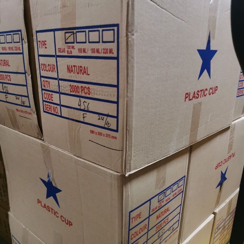 Per karton / CUP puding / CUP agar 120ml merk Bintang