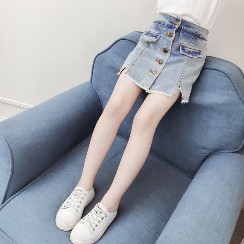 Rocella Jeans anak perempuan - Rok celana anak - Rok jeans anak perempuan - Rok jeans fashion anak