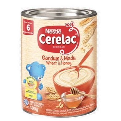 Nestle cerelac gandum dan madu 500 gram/sereal Import kaleng penyok [reject]