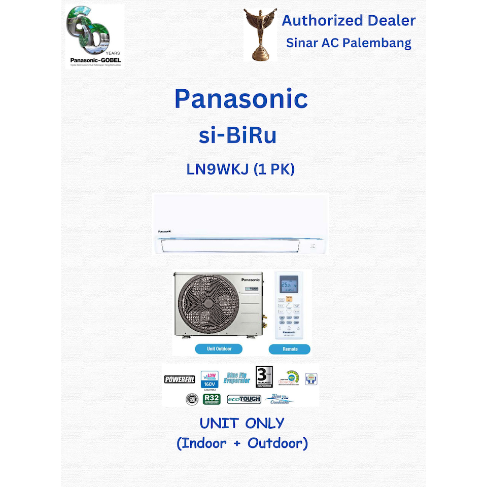AC Panasonic 1 PK LN9WKJ SIBIRU LOW VOLTAGE