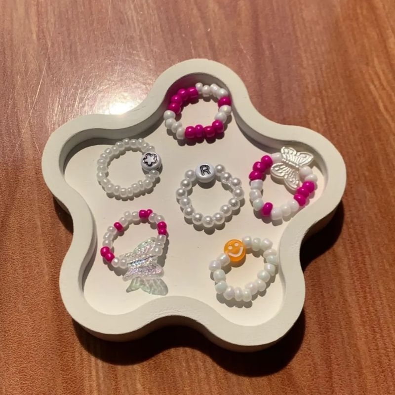beads ring/cincin manik/cincin aesthetic/ring aesthetic