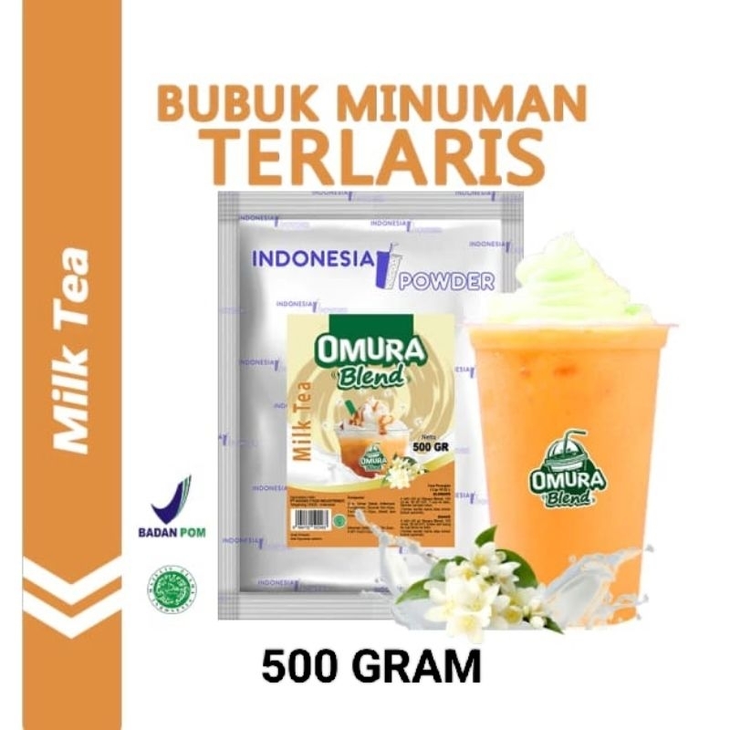 

Milk Tea 500gr / Bubuk Minuman Berkualitas Merk Omura Blend ½Kg