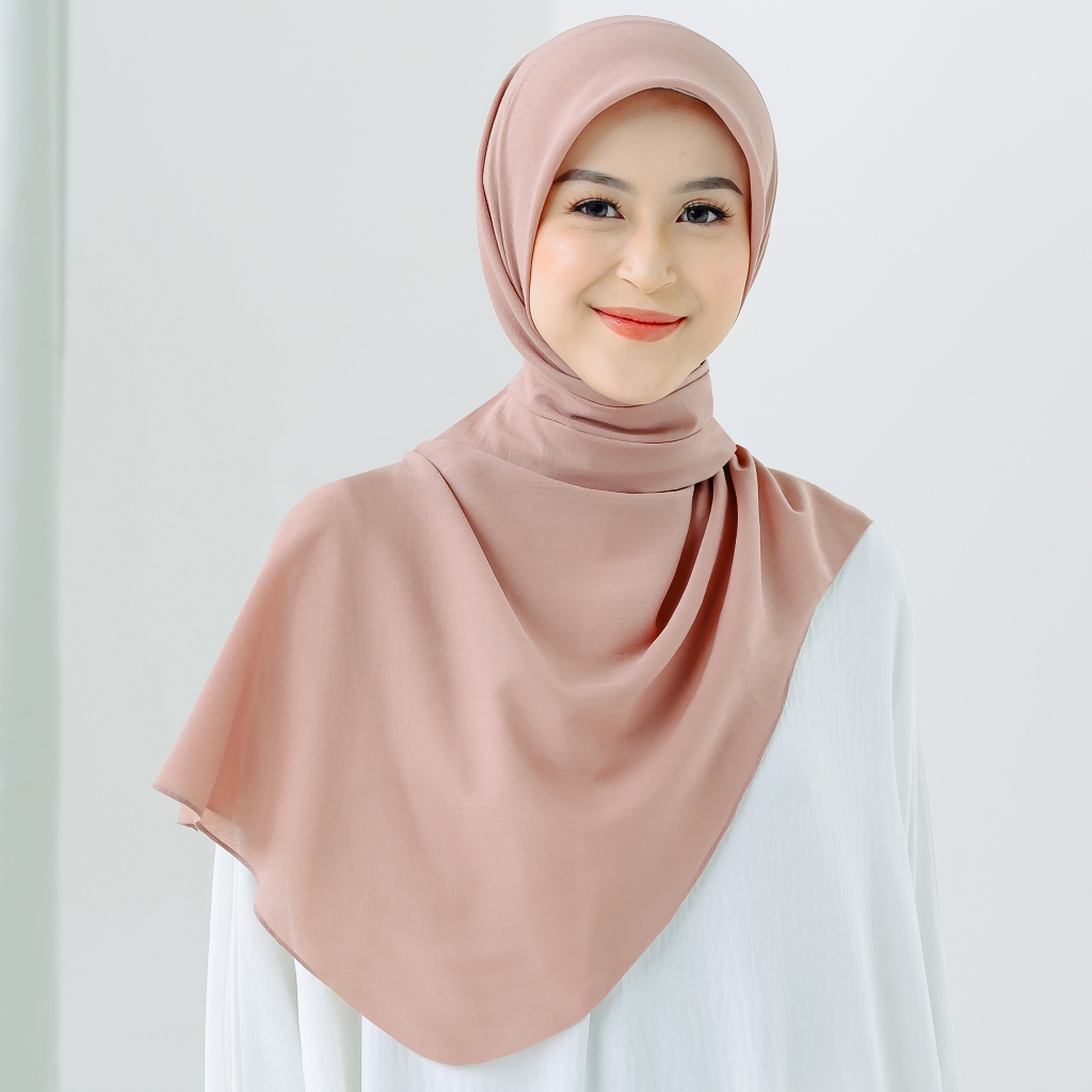 Lozy Hijab - Detaa Oval Syari (Hijab Segiempat Syari Oval Melayu Bahan Voal Premium)