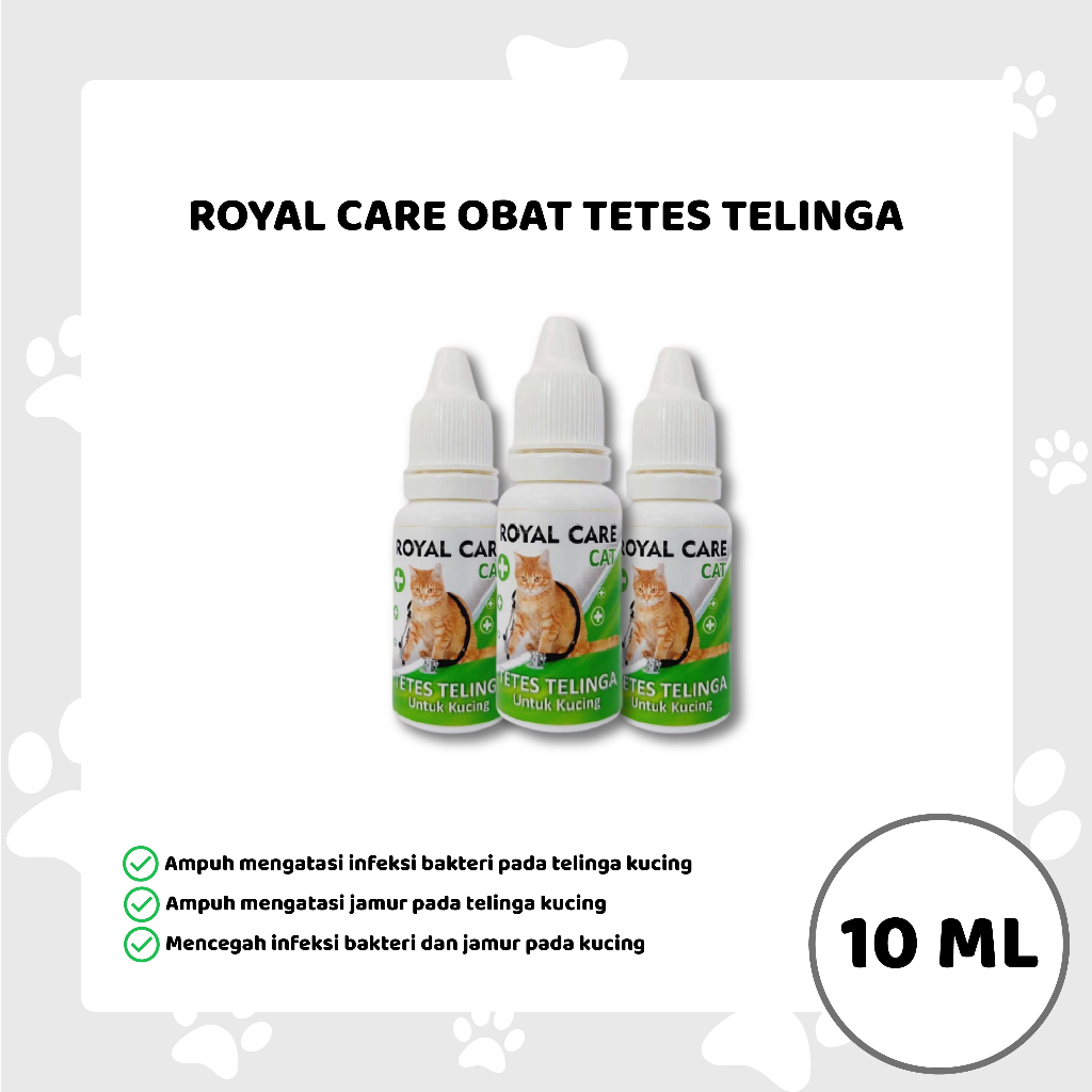 Royal Care Obat TETES TELINGA Kucing 10ml Obat Sakit Telinga Kucing