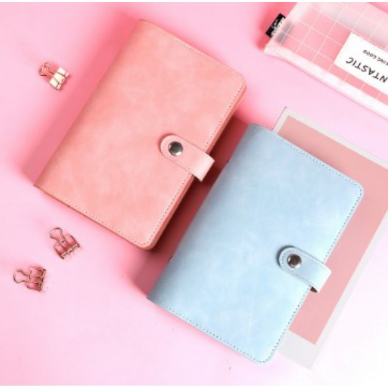 

A6 binder elastis pu leather binder photocard binder keuangan binder journaling