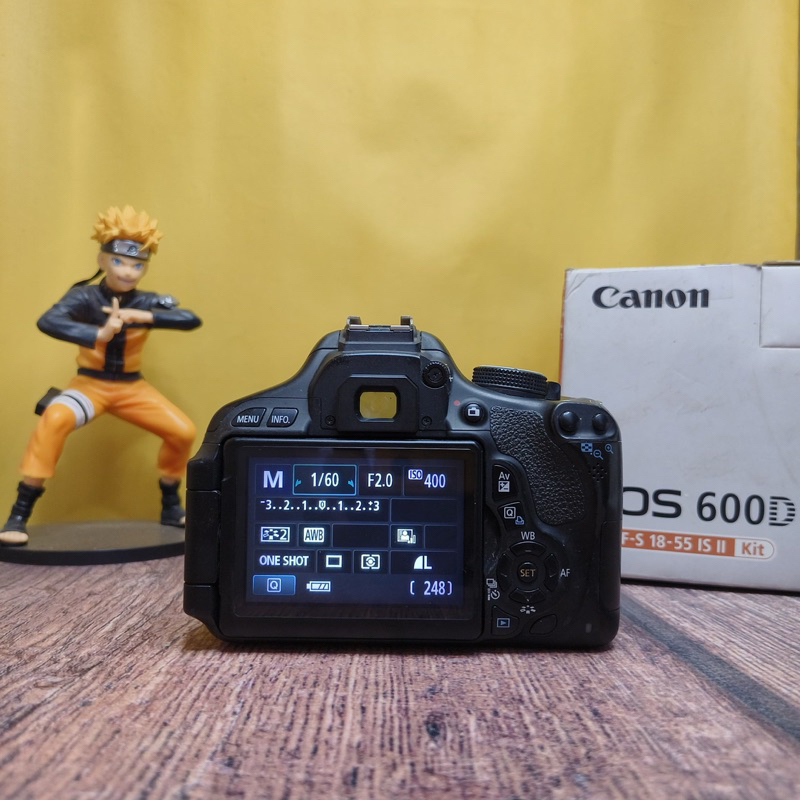 Kamera Canon 600d dan Lensa Fix Youngnu 50mm