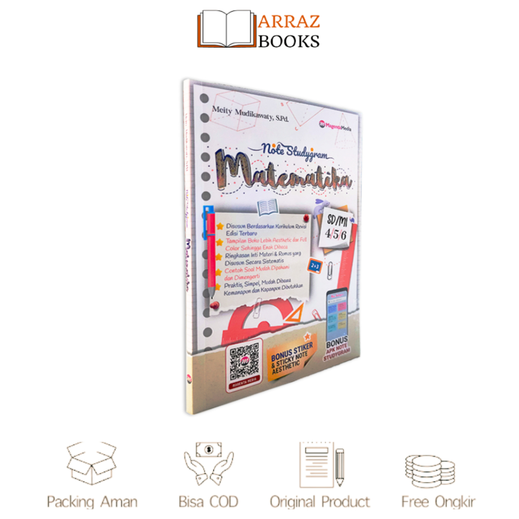 BUKU PELAJARAN SD - NOTE STUDYGRAM MATEMATIKA SD/MI KELAS 4-5-6