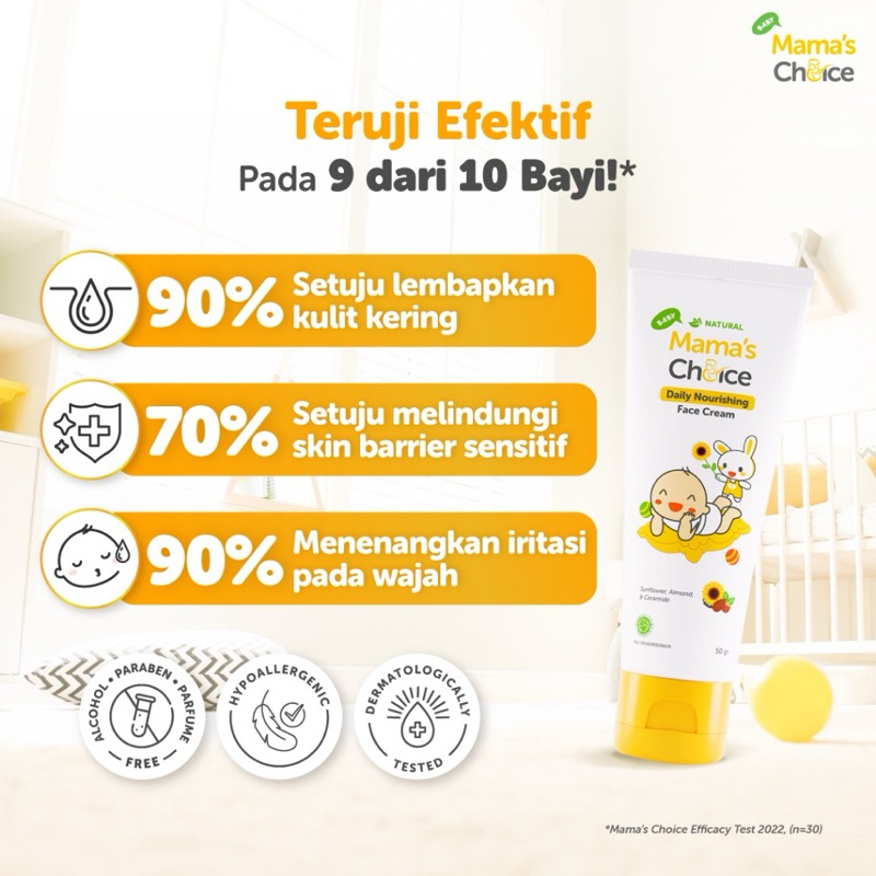 Mama’s Choice Baby Face Cream wajah bayi BABY daily nourishing anak mamas choice mama