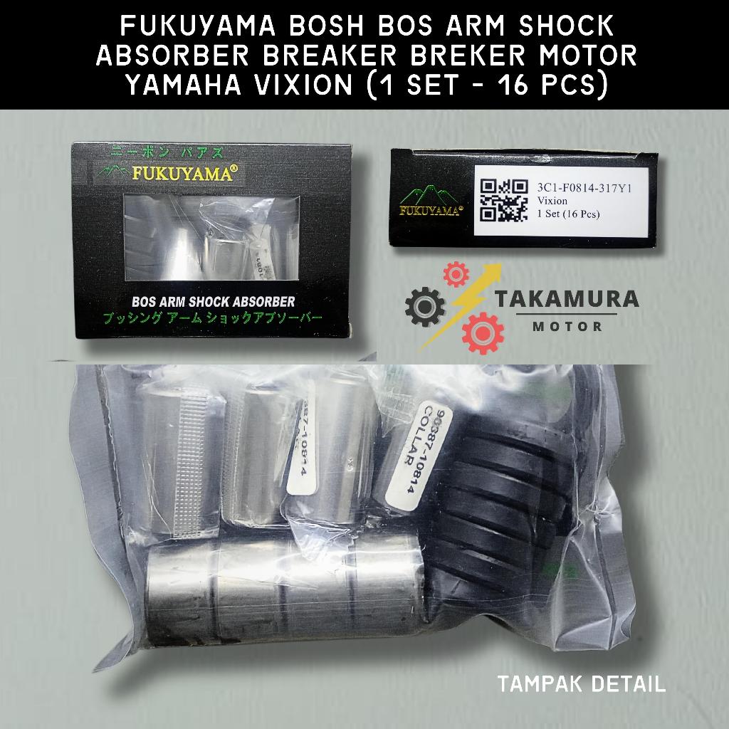 Fukuyama Bosh Bos Arm Shock Absorber Breaker Breker Motor Yamaha Vixion (1 set - 16 pcs) (3C1-F0814-