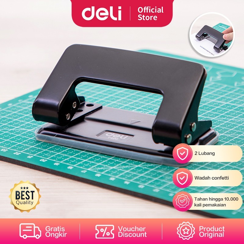 

DELI ET40020 2 Pembolong kertas-Metal Punch 8 sheets