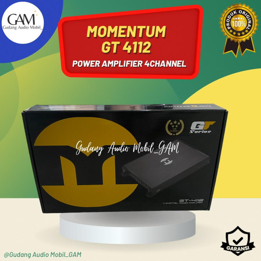 POWER 4 CHANNEL MOMENTUM GT SERIES 4012 / POWER AMPLIFIER MOMENTUM