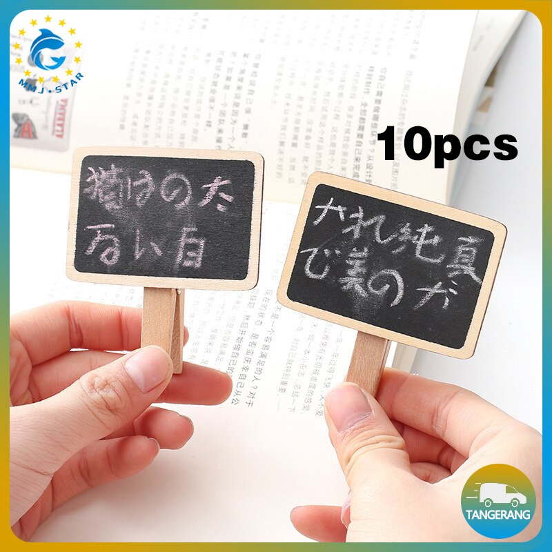 

Penjepit Papan Tulis Mini Kayu 10PCS/Tinny Board/Little Blackboard Clamp