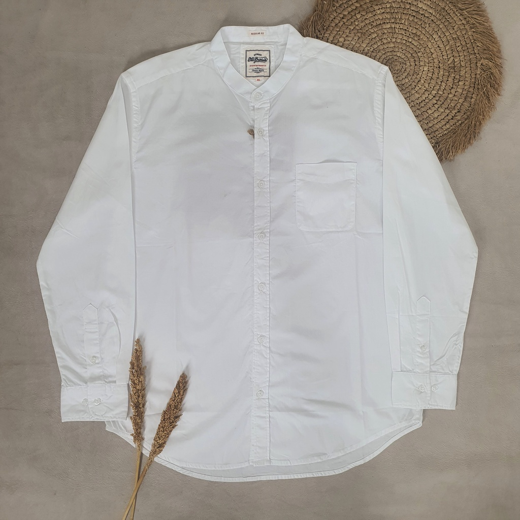 Ezio Dobby | Kemeja Panjang Pria Dewasa | Kemeja Casual Putih