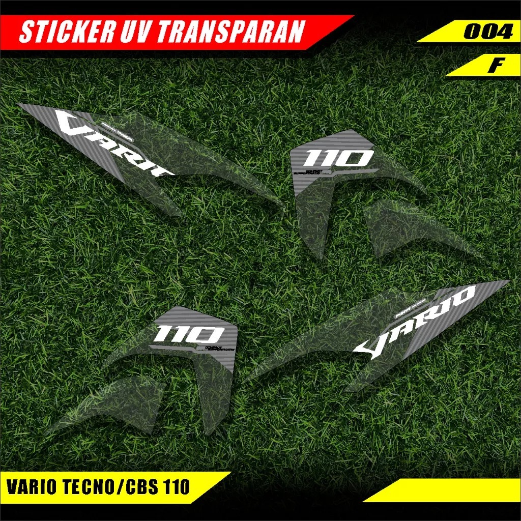 Striping Stiker Sticker UV Vario Techno 110 Malay Transparan / Stiker Vario Techno 110 Lis Custom