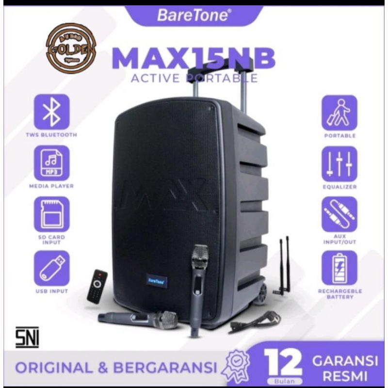 SPEAKER PORTABLE BARETONE MAX 15 NB / MAX 15 NB / MAX 15 NB